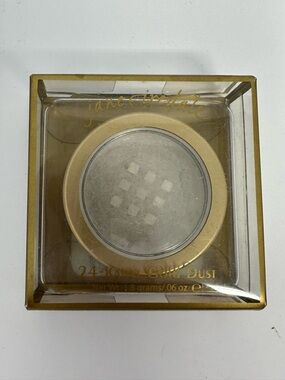 NEW!! Jane Iredale 24-KARAT GOLD DUST SHIMMER POWDER COLOR SILVER .06 OZ A4